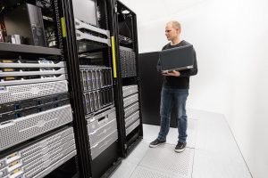 Man setting up a VOIP for a VOIP Provider in Eatontown